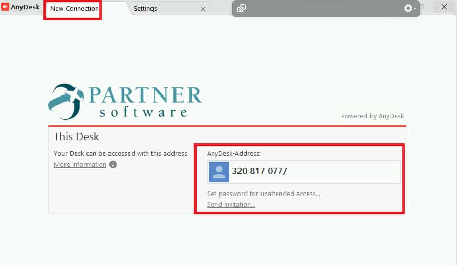 Once the program installs right click on the numerical ID given to your installation. Please contact support@partnersoftware.com and let them know which ID was given to each installation.